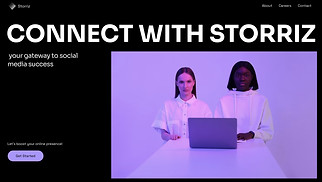  website templates - Social Media Agency (Vibrant)